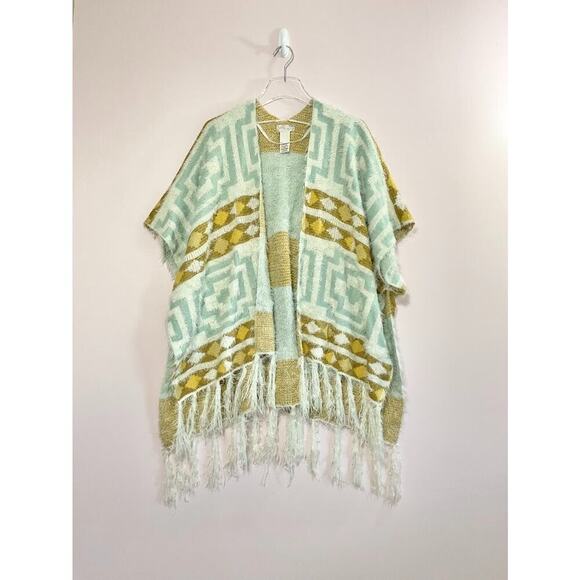 Free People Boho Diamondback Cozy Kimono One Size - Picture 2 of 9